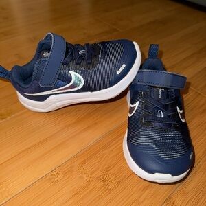 Kids Navy Blue Athletic Shoes
